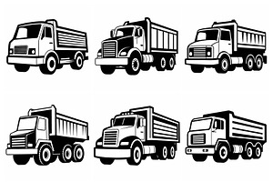Various Types of Trucks and Lorries, an Object Graphic by Billah Hub