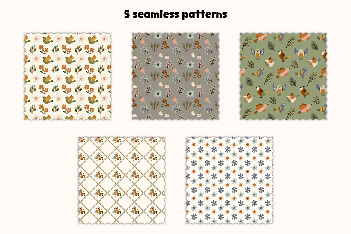 Garden Harmony Vector Set, an Object Graphic by Digitaliya (Photo 6 of 8)