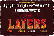 Fireman Layered Display Font, a Blackletter Font by JumboDesign (Thumbnail 5 of 6)