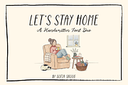 Let's Stay Home, a Handwritten Font by Sofia Skoog (Thumbnail 1 of 14)