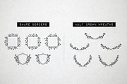 60 Flower Logo Borders, Floral Icons, an Outline Icon by Hatch Design Workshop (Thumbnail 7 of 11)