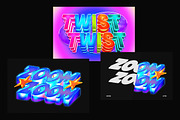 Colorful 3D Glossy Text Effect, a Layer Style Add-On by Matsero (Thumbnail 2 of 4)