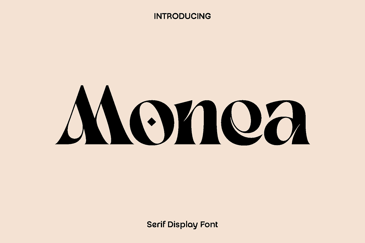 Monea - Serif Display Font, a Serif Font by Luna Shop (Photo 1 of 12)