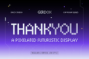 Gerdox – Pixelated Futuristic, a Sans Serif Font by Drizy (Thumbnail 10 of 10)