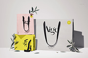 Cotton Handle Paper Gift Bag Mockup, a Packaging Mockup by creatsy5 (Thumbnail 4 of 14)