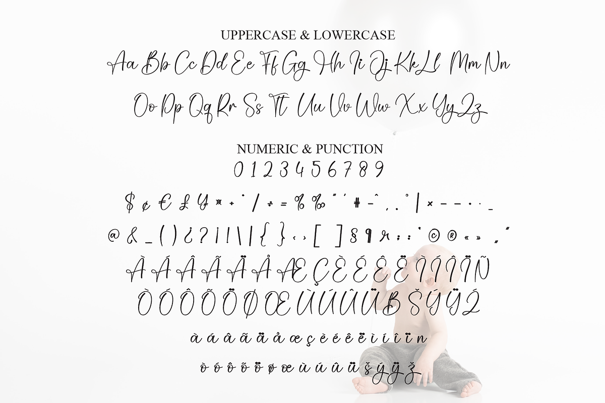 Babyish | Script Font, a Handwritten Font by Scratchones (Photo 7 of 8)