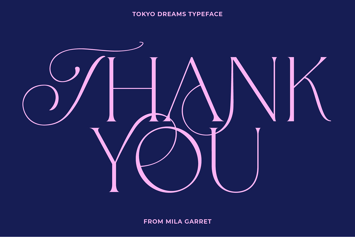 Tokyo Dreams Display Ligature Serif, a Serif Font by Mila Garret (Photo 27 of 28)