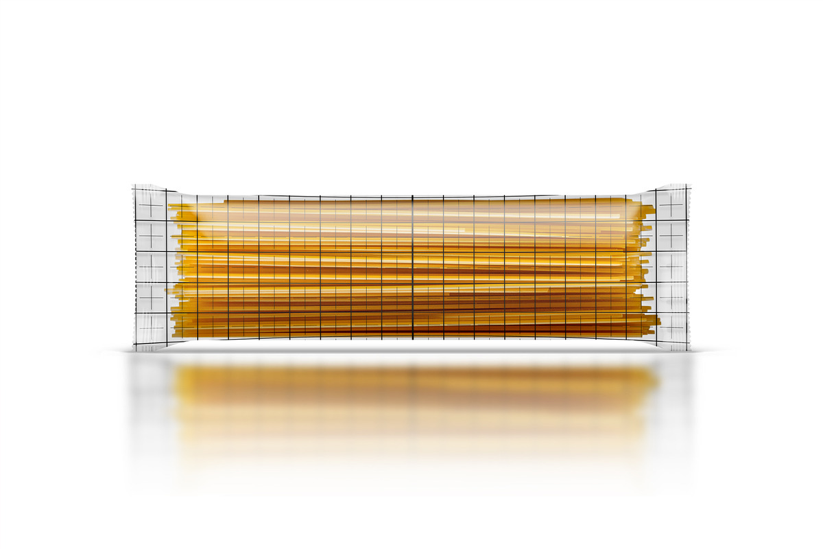 Glossy Spaghetti Pasta Bag Mockup, a Packaging Mockup by Reformer Mockup (Photo 4 of 4)