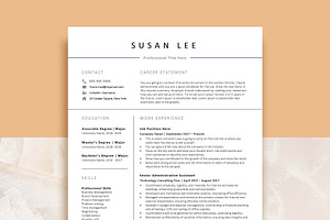 Professional Resume Template Word