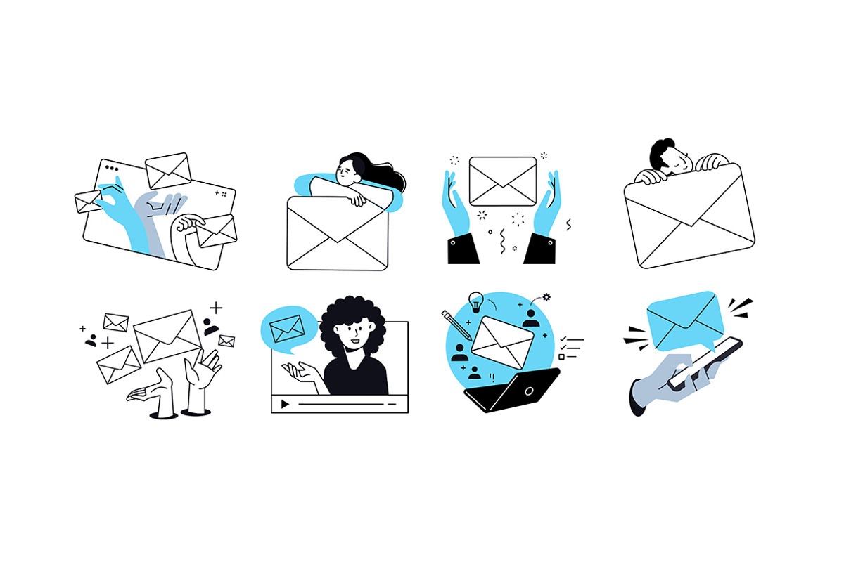 People and email marketing, a Person Illustration by PureSolution (Photo 6 of 6)