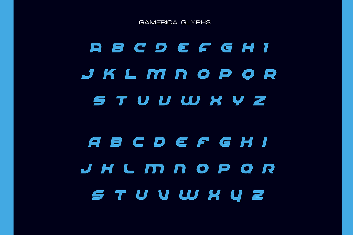GAMERICA DISPLAY FONT preview 3
