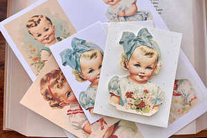 1950s Vintage Baby Picture Cards