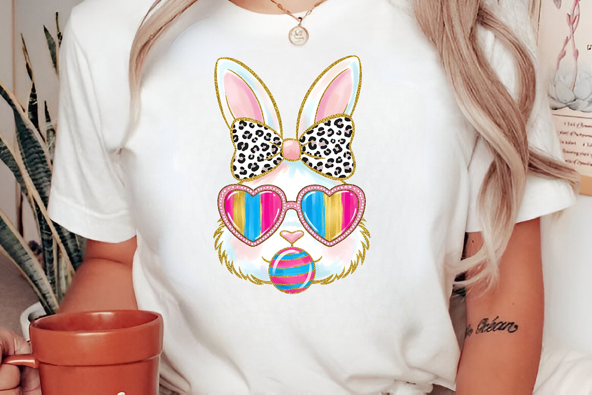 Glitter Easter Bunny Coquette PNG, an Illustration by Libby Wishes (Photo 2 of 6)