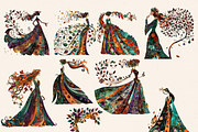 SPOOKY GEM PUMPKINS CLIPART PACK, a Seasonal Illustration by Daring Digies (Thumbnail 3 of 8)