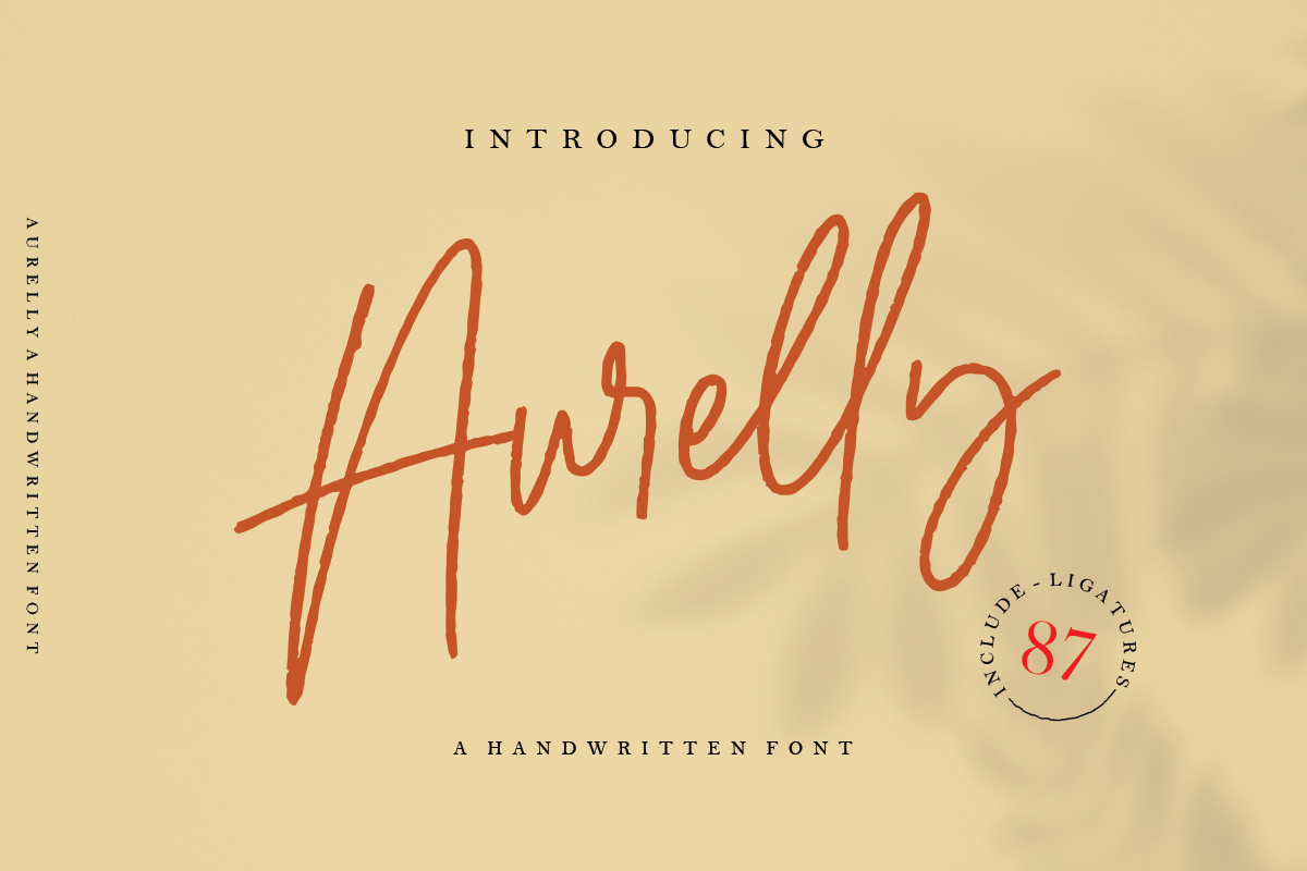 Aurelly Signature, a Script Font by Megi Satyo Widodo (Photo 16 of 16)