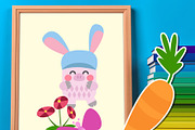 Piggy Easter Digital Clip Art, a Seasonal Illustration by Cozy Cat Design (Thumbnail 4 of 7)