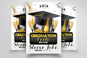 Graduation Party Flyer Template, a Flyer Template by Design Up
