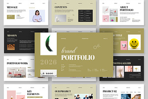 Brand Portfolio Presentation Layout, a Presentation Template by MightyDesign