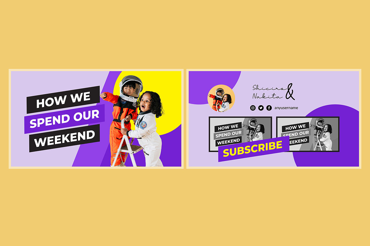 Attractive - Youtube Thumbnail Cover, a Social Media Template by hekenostudio (Photo 2 of 4)