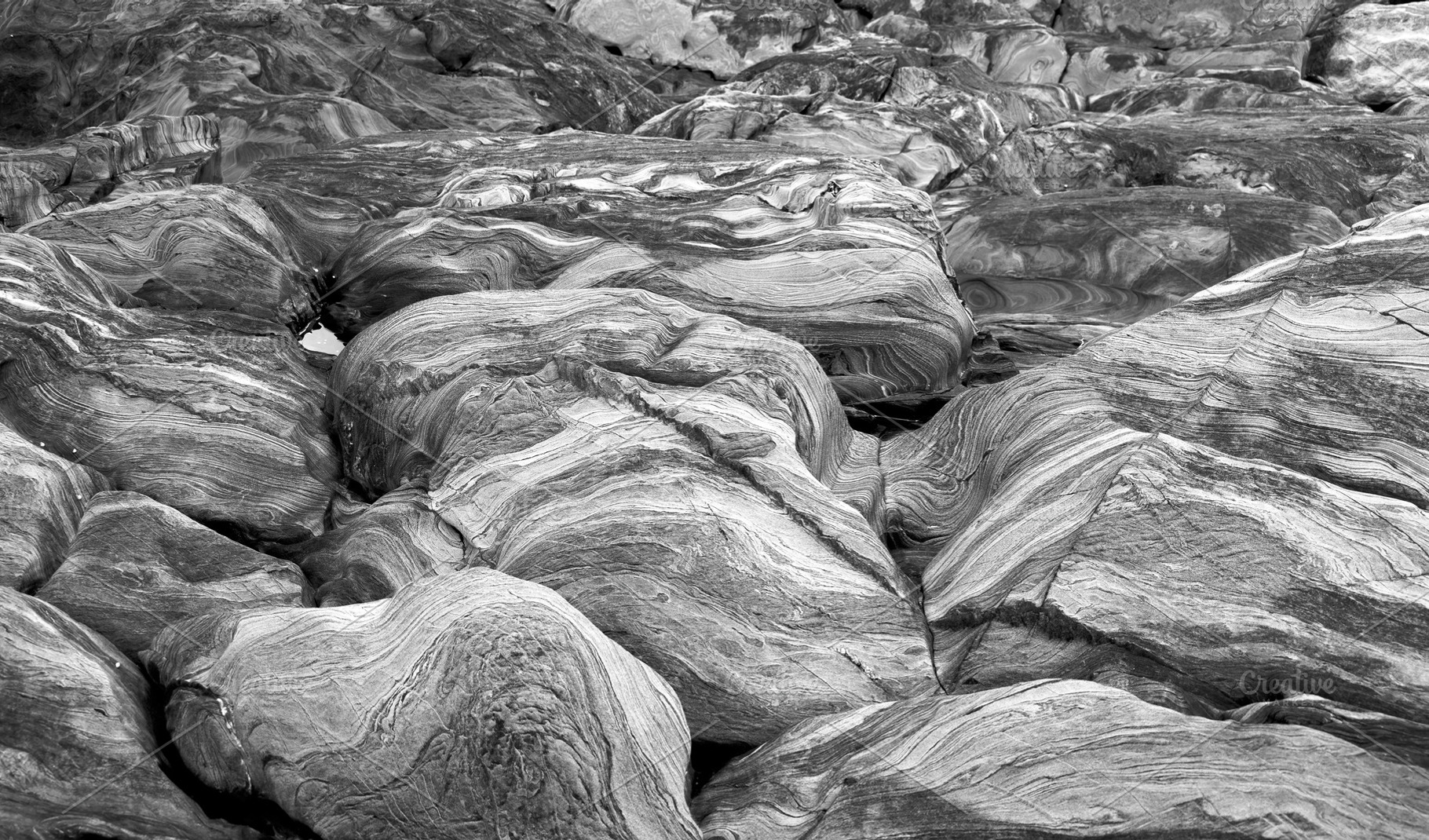 Abstract Rock Background Black And White, an Abstract Photo by THP Creative