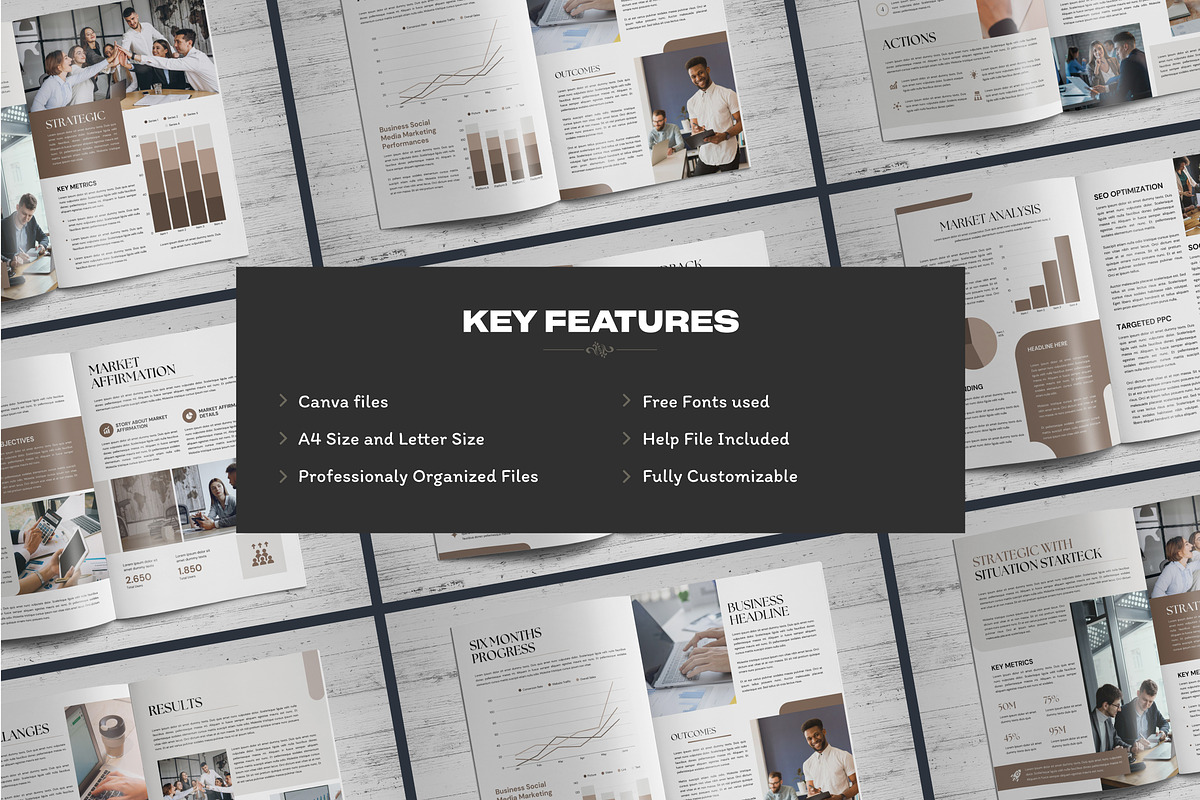 Case Study Brochure Canva Template 3, a Brochure Template by Miyaji75 (Photo 2 of 10)