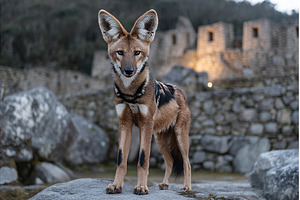 A Maned wolf is seen from the side, an Animal Photo by ZinetroN