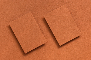 Blank business cards mockup