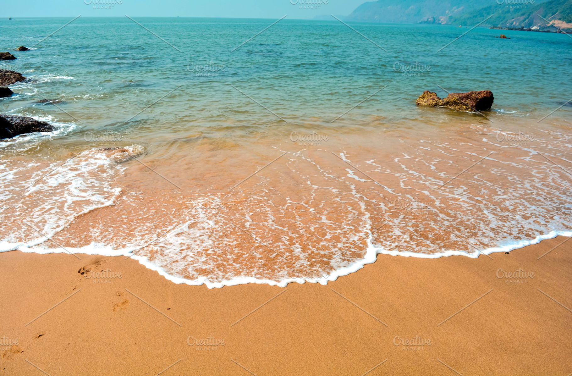 Waves at beach, a Nature Photo by K_Srinivas