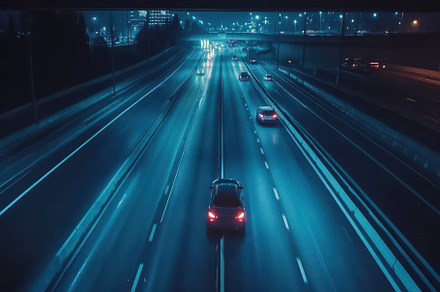 Timelapse of cars driving on highway, a Photo by Iftikhar Alam