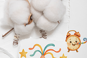 19 New Year Watercolor Clipart, a Decorative Illustration by Pati Charm Studio (Thumbnail 8 of 8)