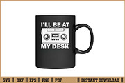 I’ll Be At My Desk Sound Guy SVG, a Work Illustration by Handy Arts Studio (Thumbnail 3 of 3)