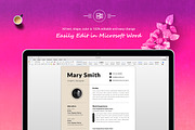 Colorful Resume with Infographic, a Resume Template by ResumeInventor (Thumbnail 5 of 6)