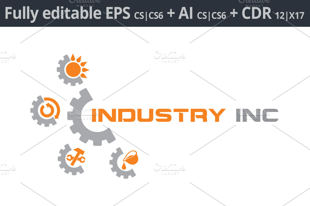 Industry Logo Template, a Branding & Logo Template by Designoo (Photo 3 of 6)
