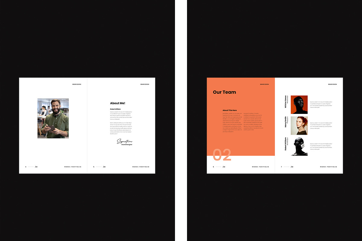 Works Portfolio Template | CANVA, a Brochure Template by TemplateFolio-Shop (Photo 5 of 15)