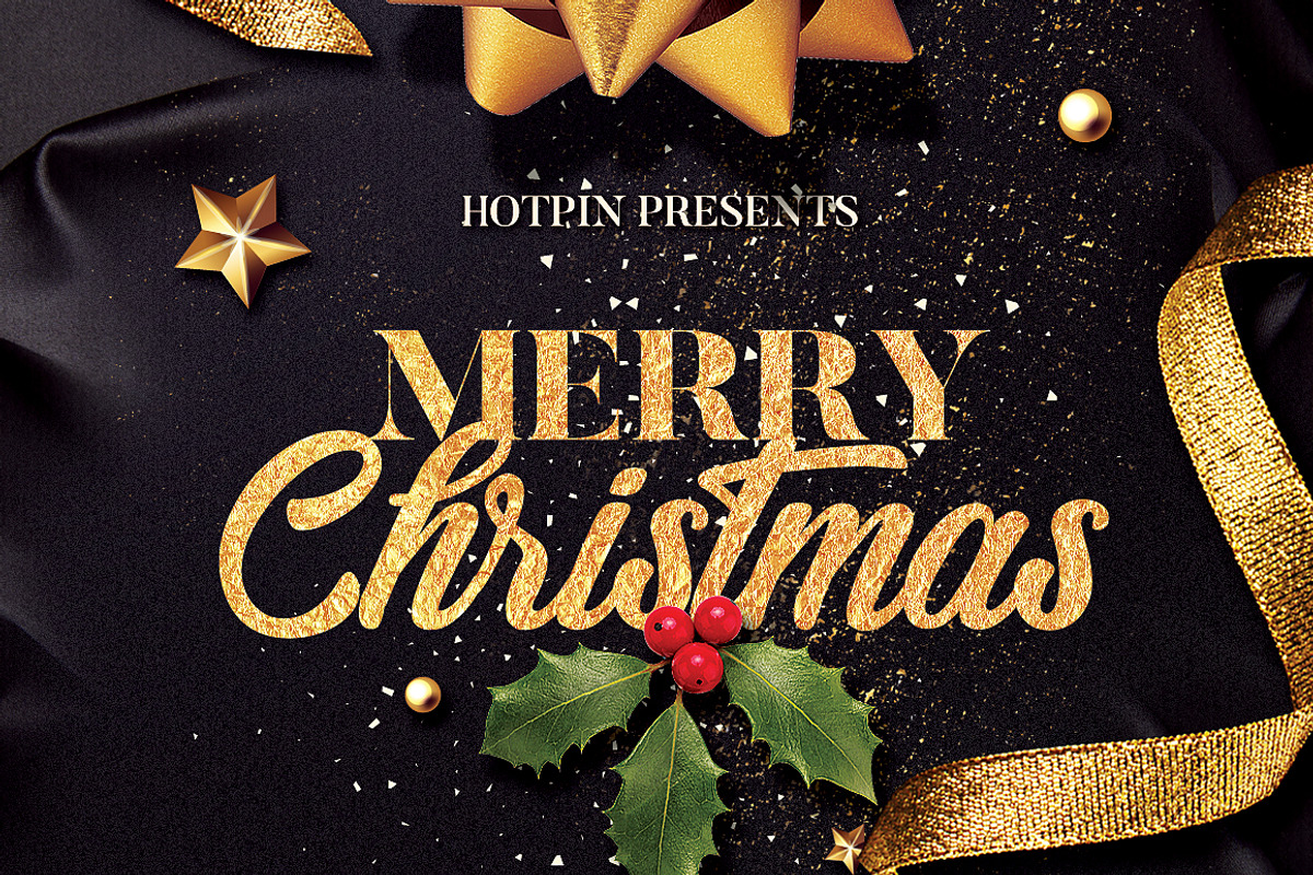Christmas Invitation | Psd Flyer, a Flyer Template by Hotpin (Photo 2 of 2)