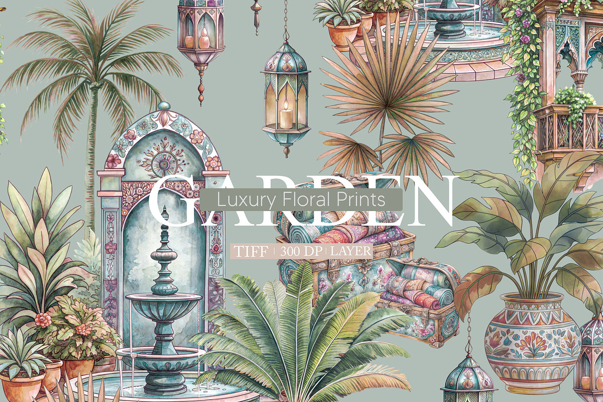 Moroccan Garden Seamless Pattern, a Pattern Graphic by Fabrivo (Photo 1 of 10)