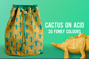Cactus on acid | 20 funky patterns, a Pattern Graphic by Kenzagraphics (Thumbnail 1 of 8)