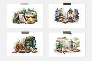 Camping Watercolor Collection, a Sport Illustration by artsy-fartsy (Thumbnail 2 of 8)