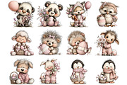 Whimsical Easter Animals Clipart, an Illustration by DreamArtGraphic (Thumbnail 4 of 4)