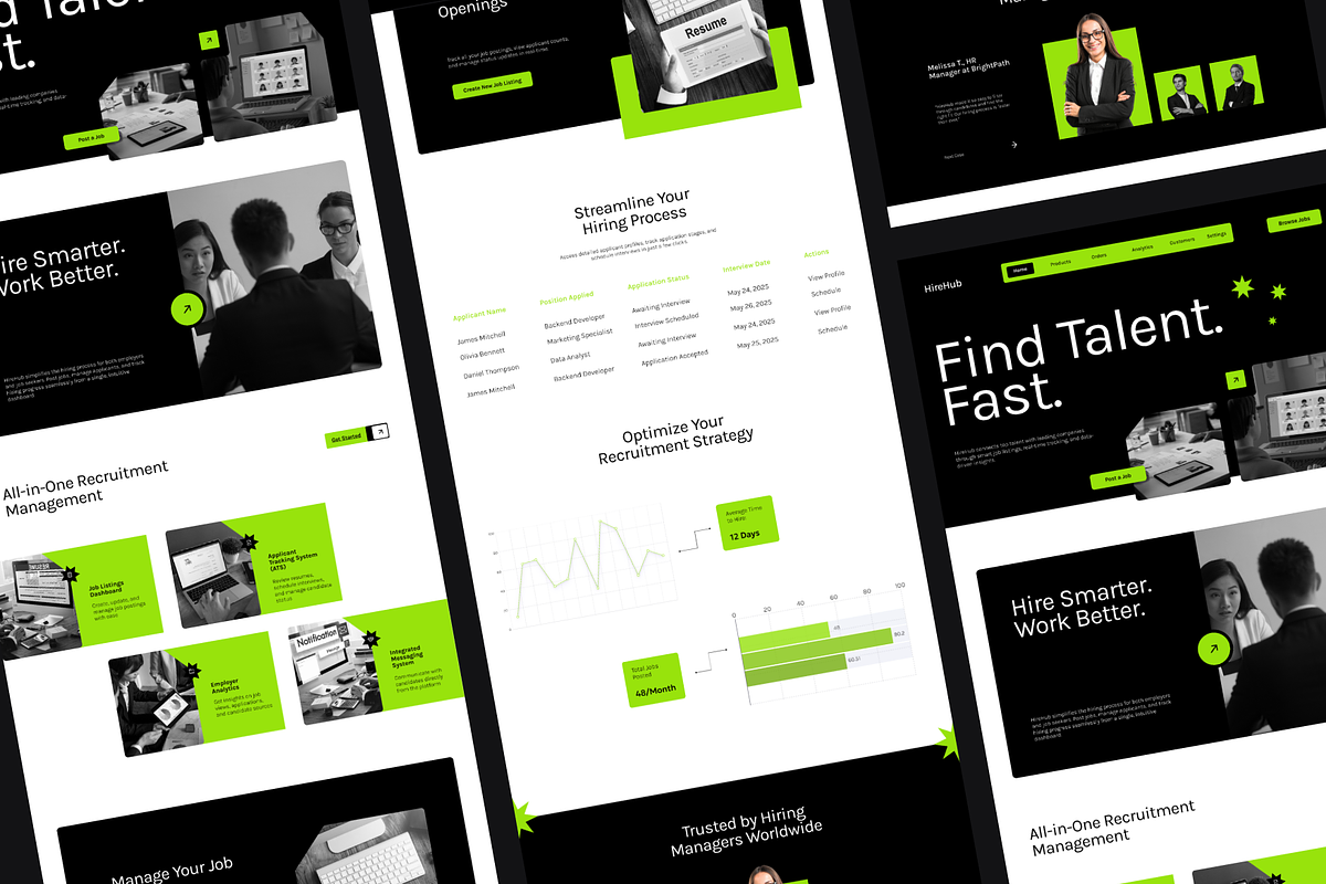 Figma Job Recruitment Platform, a Websites & App Template by Musara (Photo 2 of 6)