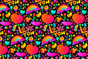 Neon Romantic Love Set, a Marketing Template by barsrsind (Thumbnail 2 of 2)