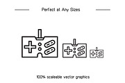 Joystick Icons Line Illustration, an Outline Icon by Designfour (Thumbnail 7 of 7)
