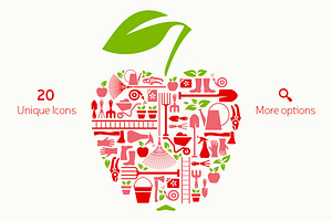 Gardening Equipment Icons