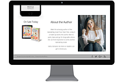 White Floral: Divi Site for Authors, a WordPress Template by Branding with Intent (Thumbnail 3 of 6)
