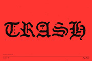 Doomer TM – Distressed Blackletter, a Blackletter Font by Type Mania (Thumbnail 4 of 10)