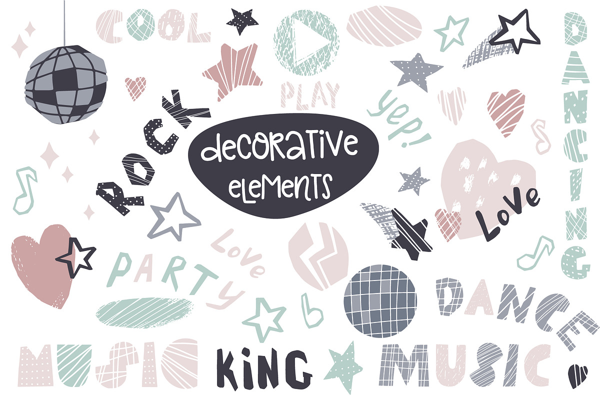 Dancing animals. Music kids vector, an Animal Illustration by MeadowFox (Photo 4 of 9)