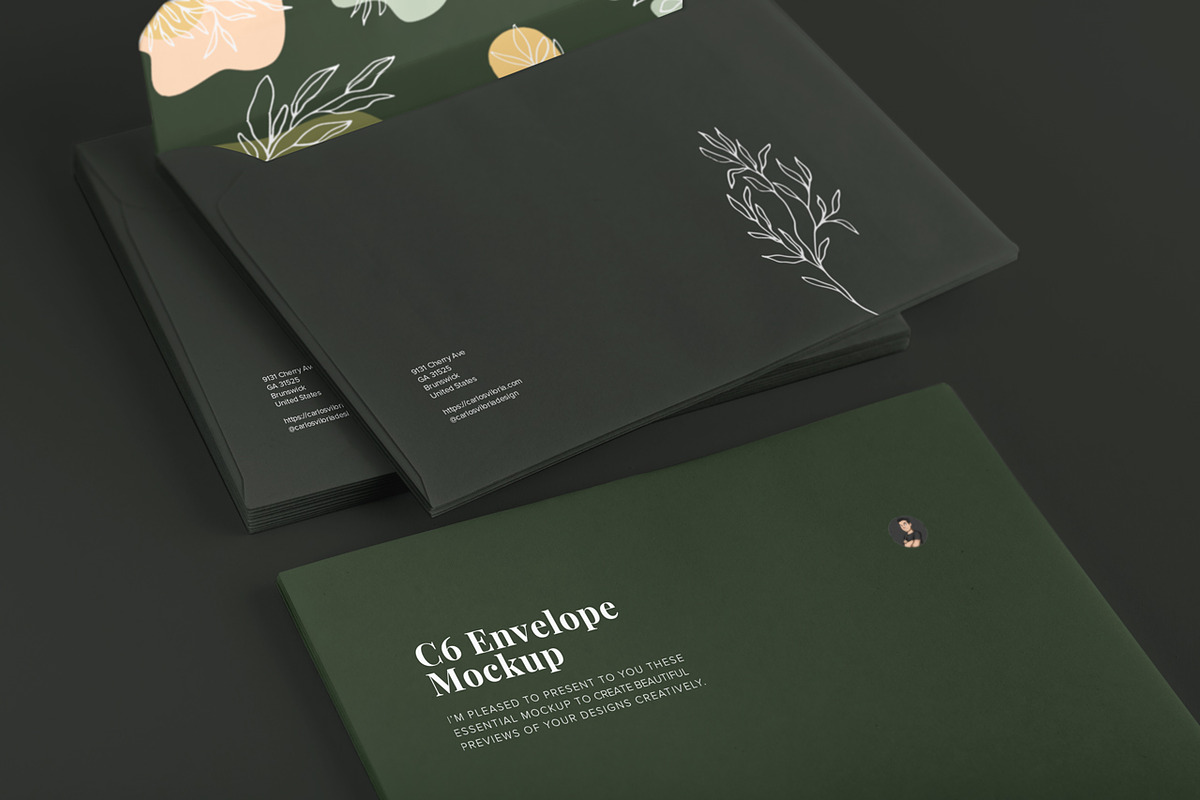 C6 Envelope Mockup 01, a Product Mockup by Mockups by Carlos Viloria (Photo 4 of 5)