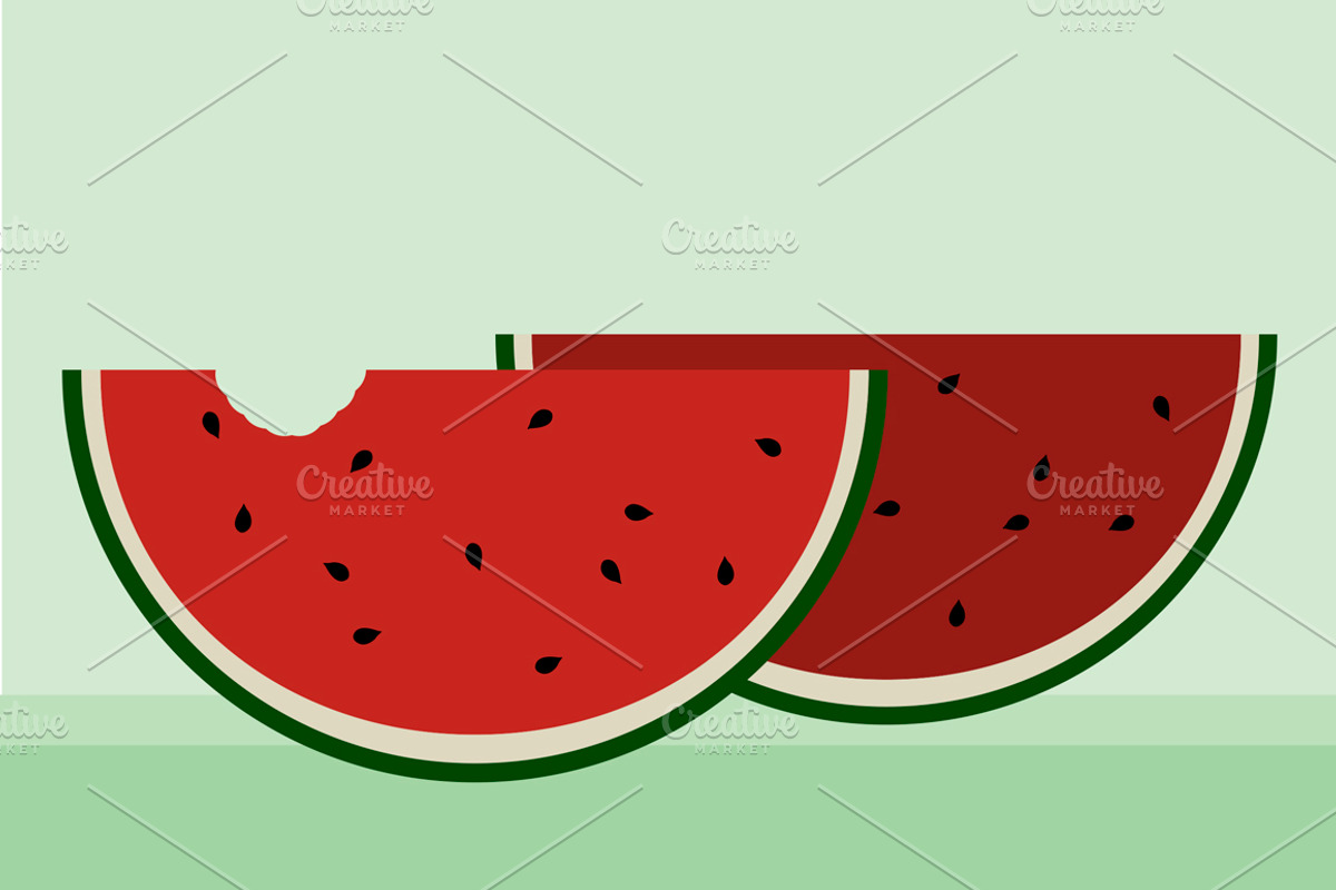 slice of watermelon, a Food Illustration by FMR IBERICA