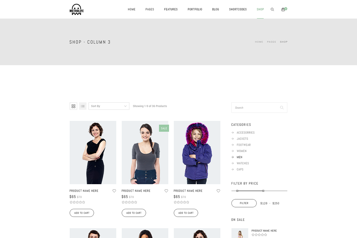 Metrolife Multipurpose PSD Template, a Websites & App Template by bigpsfan's SHOP (Photo 14 of 20)