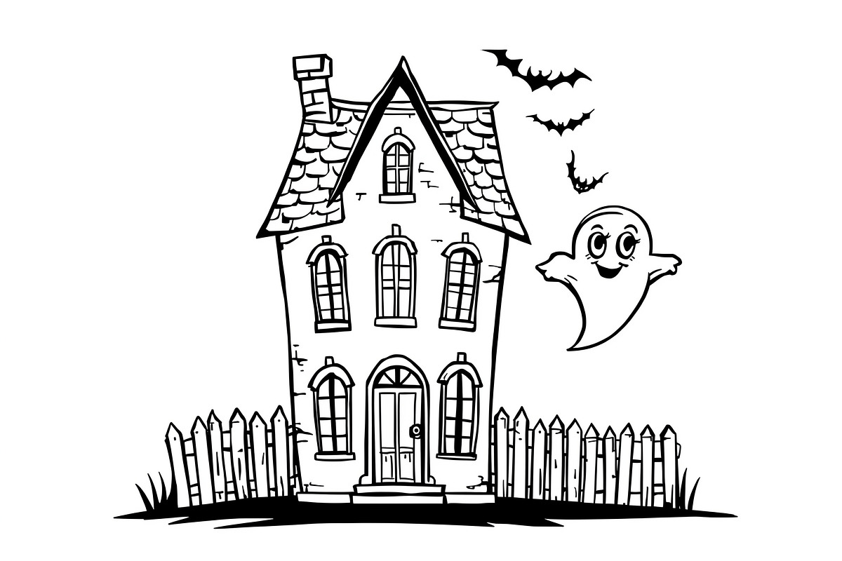 Haunted House & Pumpkin Art, an Illustration by musafir_fashion (Photo 2 of 16)